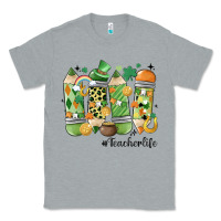 Heather Grey retro patricks day teacher life Classic Tee - MaliasSmallBusiness