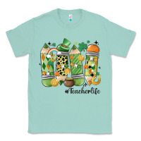 Seafoam retro patricks day teacher life Classic Tee - MaliasSmallBusiness