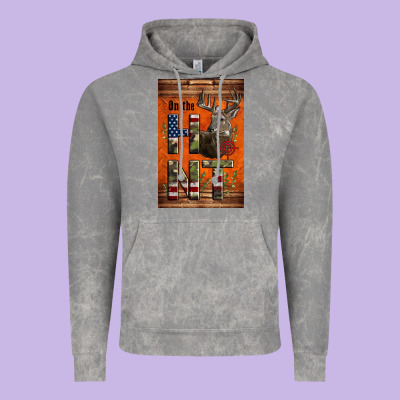 Western On The Hunt Deer Vintage Hoodie Designed By Lillyallendesigns