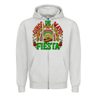 Dove Grey cinco de mayo fiesta rainbow Zipper Hoodie - BarkalooDesign