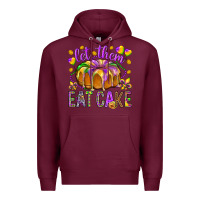 Burgundy Let them eat cake Premium Hoodie - HowdyJamesFarm