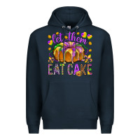 Navy Let them eat cake Premium Hoodie - HowdyJamesFarm