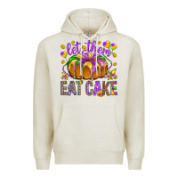 Oatmeal Heather Let them eat cake Premium Hoodie - HowdyJamesFarm