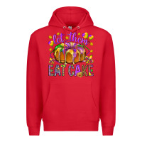 Red Let them eat cake Premium Hoodie - HowdyJamesFarm