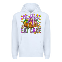 White Let them eat cake Premium Hoodie - HowdyJamesFarm