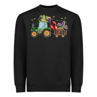 Black mardi gras tractor Heavyweight Sweatshirt - MaliasSmallBusiness