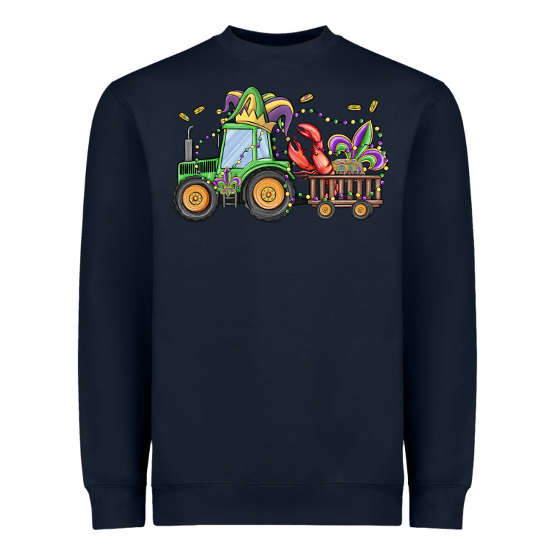 Mardi Gras Tractor Heavyweight Sweatshirt by MaliasSmallBusiness | Teevron