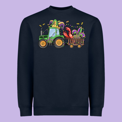 Mardi Gras Tractor Heavyweight Sweatshirt Designed By Maliassmallbusiness