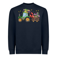 Navy mardi gras tractor Heavyweight Sweatshirt - MaliasSmallBusiness