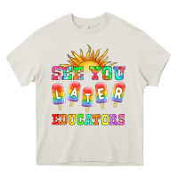 Cream see you later educators Heavy Core Tee - HRA Design Shop