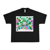 Black st patrick's gnome Urban Heavy Tee - MaliasSmallBusiness