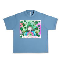 Pebble Blue st patrick's gnome Urban Heavy Tee - MaliasSmallBusiness