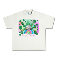 Pistachio st patrick's gnome Urban Heavy Tee - MaliasSmallBusiness