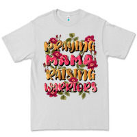 Dove Grey praying mama raising warriors Premium Tee - JahusDesignShop