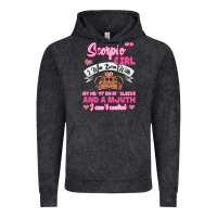 Vintage Black as a scorpio girl zodiac girls Vintage Hoodie - Jasminsmagicworld
