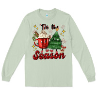 Matcha 'tis the season with christmas tree and hot cocoa Long Sleeve Tee - MaliasSmallBusiness