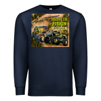 Navy huntin fishin muddin Premium Sweatshirt - TumblerDesignByShophia