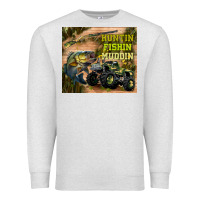 Oatmeal Heather huntin fishin muddin Premium Sweatshirt - TumblerDesignByShophia