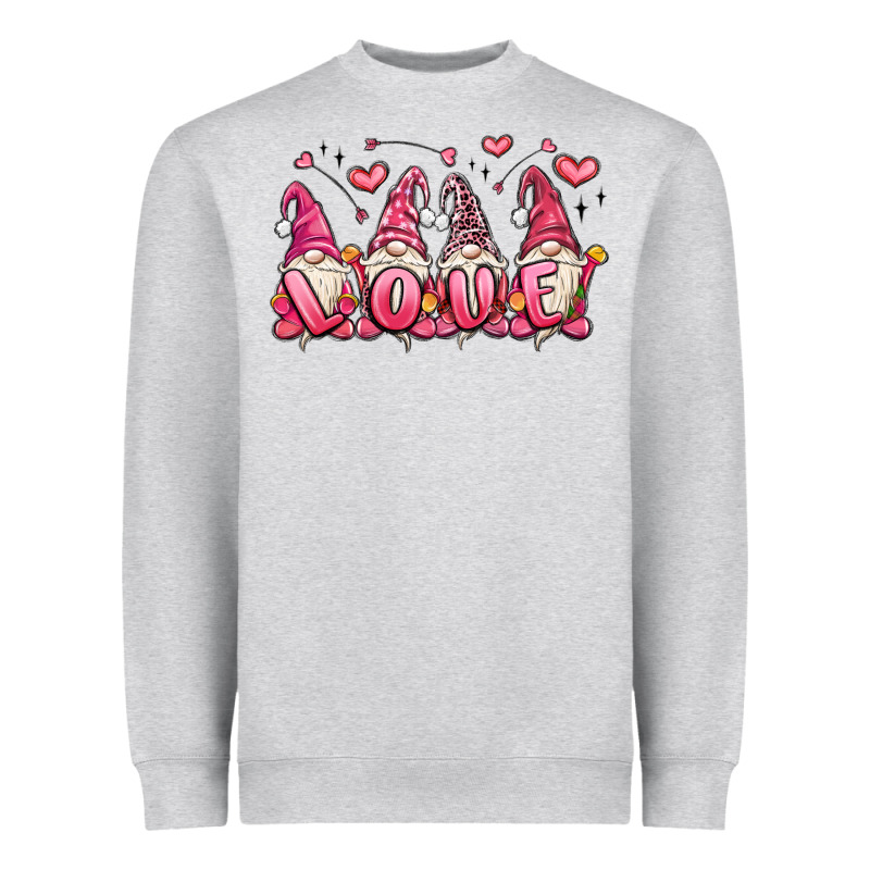 Love Gnomes Valentine's Day Heavyweight Sweatshirt by MaliasSmallBusiness | Teevron