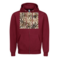 Burgundy brown zebra Zipper Hoodie - BarkalooDesign