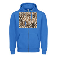 True Royal brown zebra Zipper Hoodie - BarkalooDesign