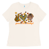 Bone Peace Love Thankful Ladies Tee - CowhideDigitalArt