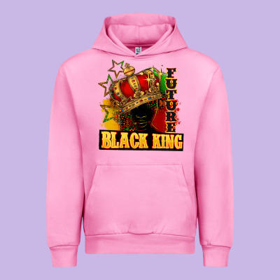 Future Black King Urban Hoodie Designed By Fadigitalartstudio