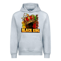 Heather Grey Future black king Urban Hoodie - FaDigitalArtStudio