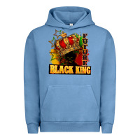 Pigment Pebble Blue Future black king Urban Hoodie - FaDigitalArtStudio