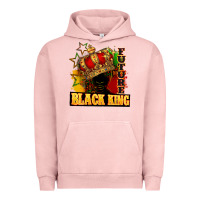 Pigment Salmon Future black king Urban Hoodie - FaDigitalArtStudio