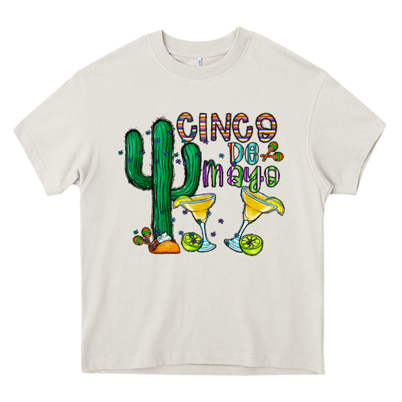 Cinco De Mayo Cactus Heavy Core Tee by CowhideDigitalArt | Teevron