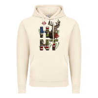 Vintage Artic Deer Hunting Usa Flag Vintage Hoodie - LillyAllenDesigns
