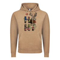 Vintage Coffee Deer Hunting Usa Flag Vintage Hoodie - LillyAllenDesigns