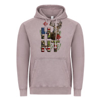 Vintage Zinc Deer Hunting Usa Flag Vintage Hoodie - LillyAllenDesigns