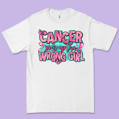 Cancer Pick Up The Wrong Girl Premium Tee Designed By Adodesignshop