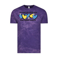 Cloud Purple it's okay to be little extra down syndrome awarene Vintage Tee - MaliasSmallBusiness