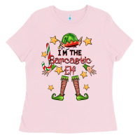 Bubblegum Pink im the sarcastic elf Ladies Tee - FaDigitalArtStudio