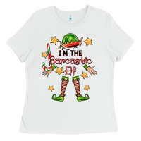 White im the sarcastic elf Ladies Tee - FaDigitalArtStudio