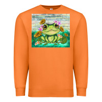 Carrot frog with sunflower Premium Sweatshirt - TumblerDesignByShophia
