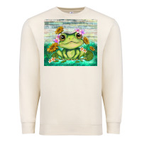 Sandshell frog with sunflower Premium Sweatshirt - TumblerDesignByShophia
