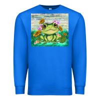True Royal frog with sunflower Premium Sweatshirt - TumblerDesignByShophia