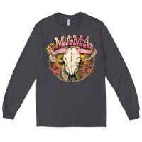 Smoke bullskull mama Long Sleeve Tee - NancyCooperArtShop