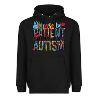 Black Please be patient with me i have Autism Heavyweight Hoodie - NancyCooperArtShop