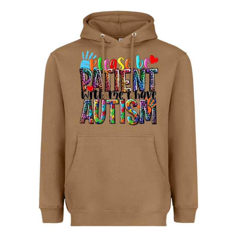 Please Be Patient With Me I Have Autism Heavyweight Hoodie by NancyCooperArtShop | Teevron