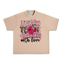 Burro teach teach teach with love Urban Heavy Tee - MaliasSmallBusiness