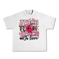 Lunar Rock teach teach teach with love Urban Heavy Tee - MaliasSmallBusiness
