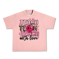 Salmon teach teach teach with love Urban Heavy Tee - MaliasSmallBusiness