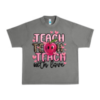 Tornado teach teach teach with love Urban Heavy Tee - MaliasSmallBusiness
