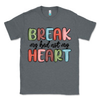 Charcoal Heather break my bed not my heart Classic Tee - MaliasSmallBusiness