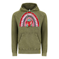 Vintage Olive valentine's day rainbow Vintage Hoodie - BarkalooDesign